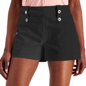INC Bengaline Grommet Belt Loops Shorts